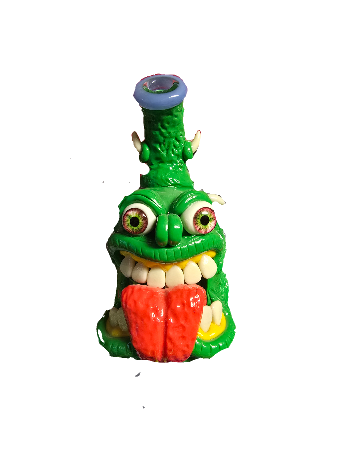 Small Monster Bongs two eye tongue bong / Pink